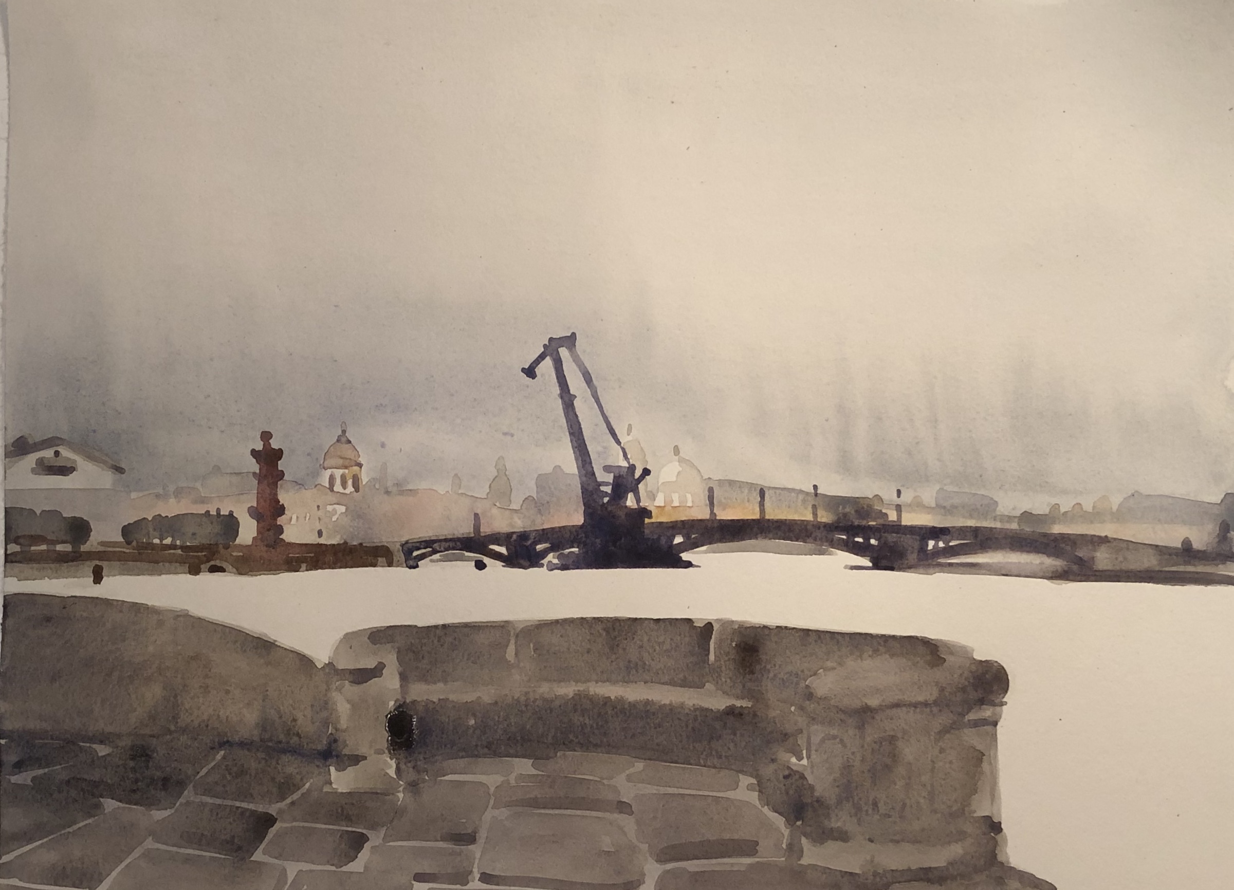 Экспонат #37. «Ремонт Биржевого моста»